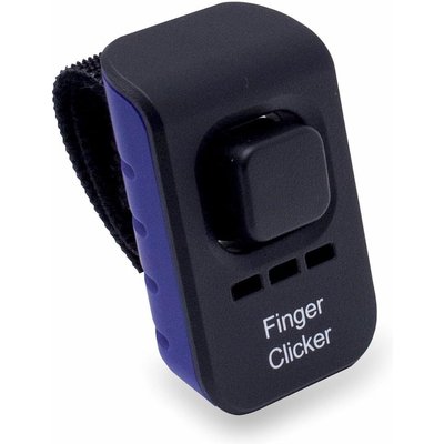 Educator Educator FC-100 Finger Clicker Dog Training Clicker, Blue