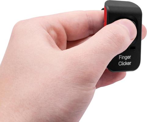 Show full view: Educator FC-100 Finger Clicker Dog Training Clicker, Red slide 4 of 8