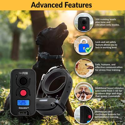 Show full view: Educator FE-560 FOB Dog Remote Training System, Black slide 2 of 8