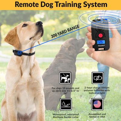 Show full view: Educator FE-560B with Finger Button Dog Remote Training System, Black slide 3 of 7