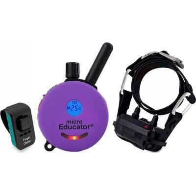 Educator Educator ME-300-DMBC E-Collar Mini Double Bungee Dog Training Collar Set, Purple, X-Small