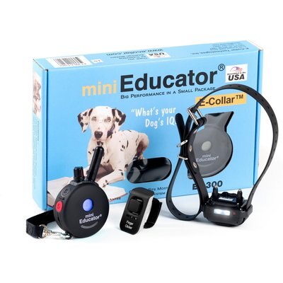 Mini Educator Educator Mini Educator 1/2 Mile Waterproof Remote Training Dog Collar with Premium Finger Clicker Trainer, Small/Medium: 5 to 22.5-in neck, 3/4-in wide, Black