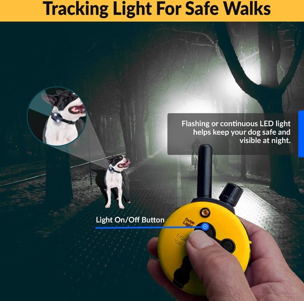 Mini Educator 1/2 Mile Waterproof Remote Training Dog Collar with Premium Finger Clicker Trainer, Small/Medium: 5 to 22.5-in neck, 3/4-in wide