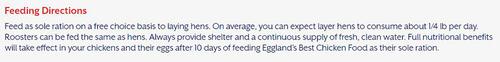 Show full view: Eggland's Best 17% Protein Layer Crumbles Chicken Feed, 40-lb bag slide 5 of 7