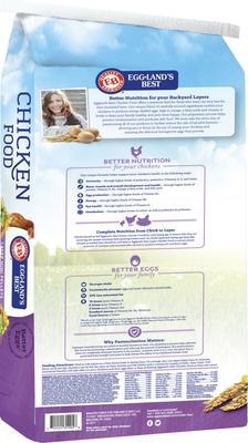 Show full view: Eggland's Best 17% Protein Layer Mini-Pellets Chicken Feed, 40-lb bag, 2 count slide 2 of 7