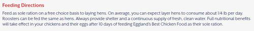 Show full view: Eggland's Best 17% Protein Layer Mini-Pellets Chicken Feed, 40-lb bag, 2 count slide 5 of 7