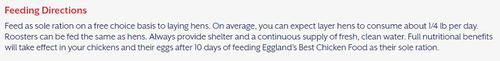 Show full view: Eggland's Best 17% Protein Layer Mini-Pellets Chicken Feed, 40-lb bag slide 5 of 7