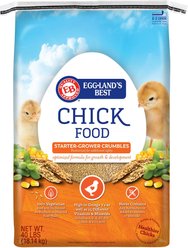 Eggland's Best 19% Protein Starter-Grower Crumbles Chick Feed, 40-lb bag