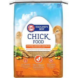 Eggland's Best 19% Protein Starter-Grower Crumbles Chick Feed, 40-lb bag