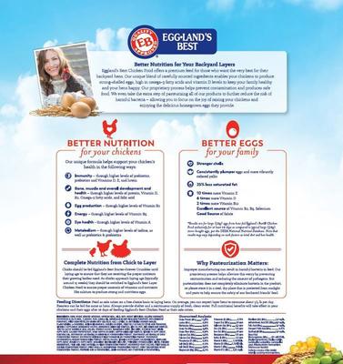Show full view: Eggland's Best All Natural Layer 17% Protein Crumbles Chicken Feed, 10-lb bag slide 2 of 8