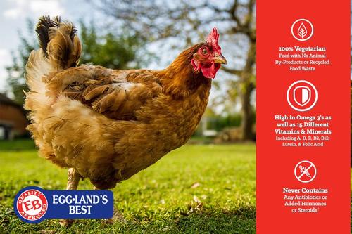 Show full view: Eggland's Best All Natural Layer 17% Protein Crumbles Chicken Feed, 10-lb bag slide 3 of 8