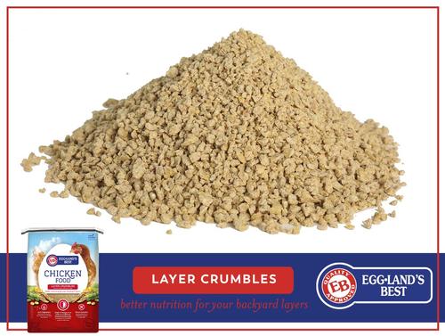 Show full view: Eggland's Best All Natural Layer 17% Protein Crumbles Chicken Feed, 20-lb bag slide 3 of 8