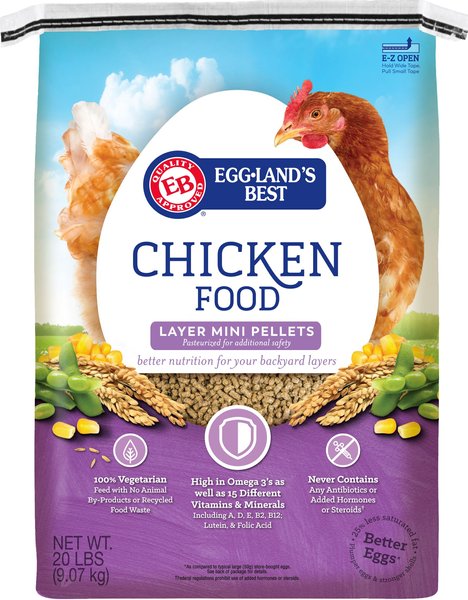 Eggland's Best All Natural Layer Mini 17% Protein Pellets Chicken Feed
