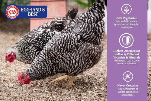 Show full view: Eggland's Best All Natural Layer Mini 17% Protein Pellets Chicken Feed, 20-lb bag slide 3 of 6