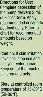 EicosaDerm Omega 3 Liquid Dog & Cat Nutritional Supplement