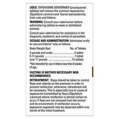 Show full view: Elanco Dewormer for Tapeworms for Cats, 3 count slide 5 of 11