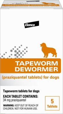 Show full view: Elanco Dewormer for Tapeworms for Dogs, 5 count slide 1 of 10