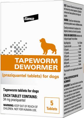 Show full view: Elanco Dewormer for Tapeworms for Dogs, 5 count slide 3 of 10