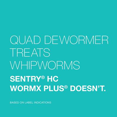 Show full view: Elanco Quad Dewormer for Hookworms, Roundworms, Tapeworms & Whipworms for Medium Breed Dogs, 2 count slide 9 of 11
