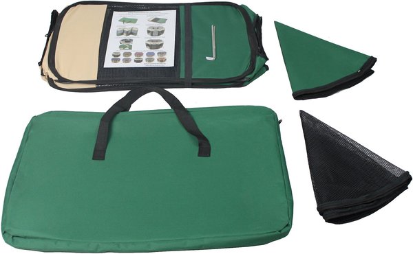Show full view: EliteField 2-Door Soft-Sided Dog & Cat Playpen, Beige & Green, 30-in slide 3 of 6