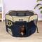 Show in main carousel: EliteField 2-Door Soft-Sided Dog & Cat Playpen, Beige & Navy Blue, 48 x 48 x 32-in slide 1 of 6