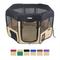 Show in main carousel: EliteField 2-Door Soft-Sided Dog & Cat Playpen, Black & Beige, 30-in slide 2 of 6