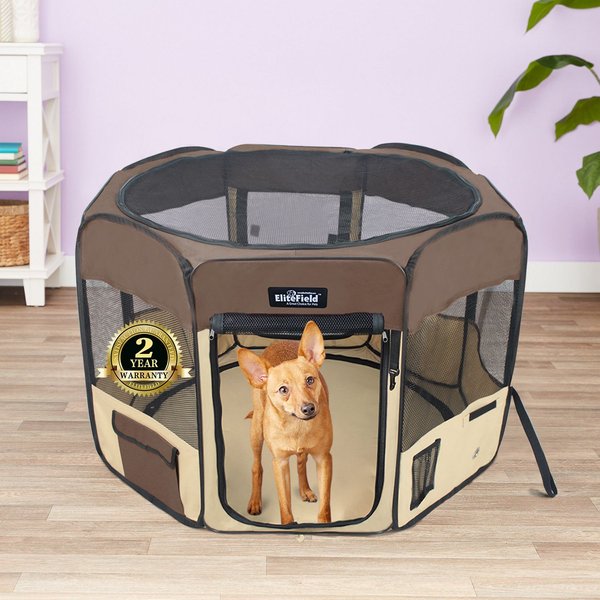 Portable Pet Soft Puppy Pen ELITEFIELD 2-Door Soft-Sided Dog