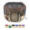 Show in main carousel: EliteField 2-Door Soft-Sided Dog & Cat Playpen, Brown & Beige, 30-in slide 2 of 6