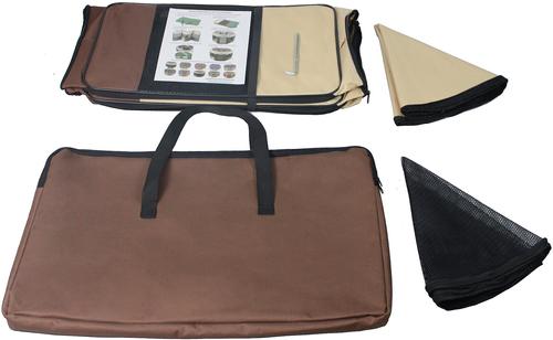 Show full view: EliteField 2-Door Soft-Sided Dog & Cat Playpen, Brown & Beige, 30-in slide 3 of 6