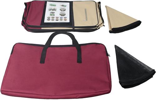 Show full view: EliteField 2-Door Soft-Sided Dog & Cat Playpen, Maroon & Beige, 30-in slide 3 of 6