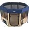 Show in main carousel: EliteField 2-Door Soft-Sided Dog & Cat Playpen, Navy Blue & Beige, 36 x 36 x 24-in slide 2 of 6