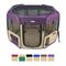 Show in main carousel: EliteField 2-Door Soft-Sided Dog & Cat Playpen, Purple & Beige, 30-in slide 2 of 6