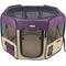 Show in main carousel: EliteField 2-Door Soft-Sided Dog & Cat Playpen, Purple & Beige, 62 x 62 x 24-in slide 2 of 7