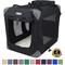 Show in main carousel: EliteField 3-Door Collapsible Soft-Sided Dog Crate, Black, 42 inch slide 1 of 12