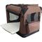 Show in main carousel: EliteField 3-Door Collapsible Soft-Sided Dog Crate, Brown, 24 inch slide 5 of 10