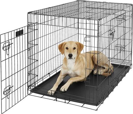 Show full view: EliteField 3-Door Collapsible Wire Dog Crate with Divider, 42 inch slide 4 of 10
