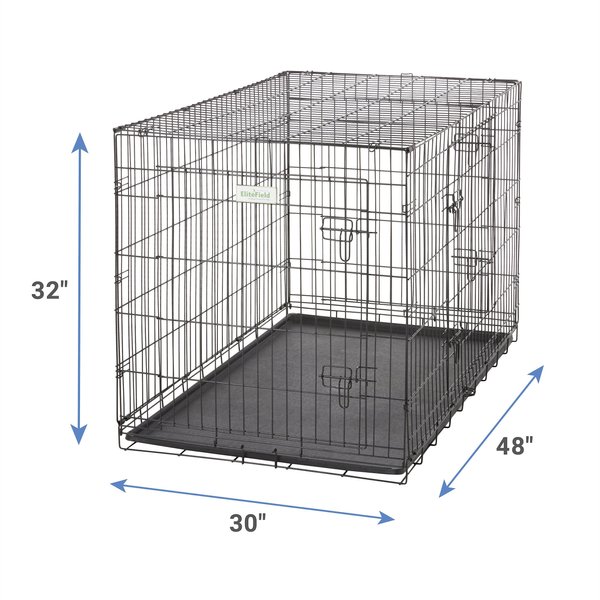 Show full view: EliteField 3-Door Collapsible Wire Dog Crate with Divider, 48 inch slide 3 of 10