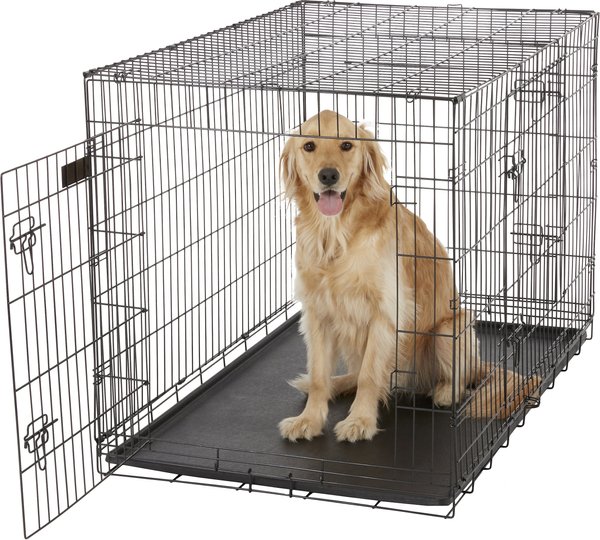 Show full view: EliteField 3-Door Collapsible Wire Dog Crate with Divider, 48 inch slide 4 of 10