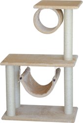 EliteField 37-in Faux Fur Cat Tree, Beige