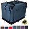 Show in main carousel: EliteField 4-Door Collapsible Soft-Sided Dog Crate, Blue Gray, L: 42-in L x 28-in W x 32-in H slide 1 of 12