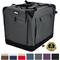 Show in main carousel: EliteField 4-Door Collapsible Soft-Sided Dog Crate, Gray, Med: 30-in L x 21-in W x 24-in H slide 1 of 12