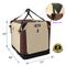 Show in main carousel: EliteField 4-Door Collapsible Soft-Sided Dog Crate with Curtains, Brown/Beige, 30 inch slide 3 of 13