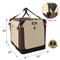 Show in main carousel: EliteField 4-Door Collapsible Soft-Sided Dog Crate with Curtains, Brown/Beige, 36 inch slide 2 of 12