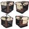Show in main carousel: EliteField 4-Door Collapsible Soft-Sided Dog Crate with Curtains, Brown/Beige, 36 inch slide 6 of 12