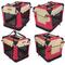 Show in main carousel: EliteField 4-Door Collapsible Soft-Sided Dog Crate with Curtains, Red/Beige, 30 inch slide 6 of 12