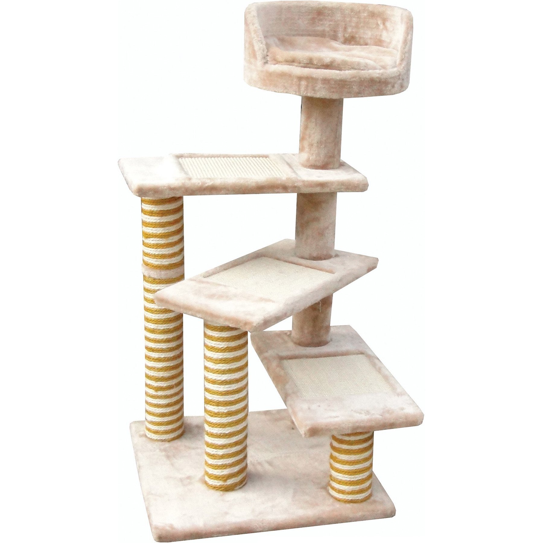 EliteField 40-in Faux Fur Cat Tree, Beige