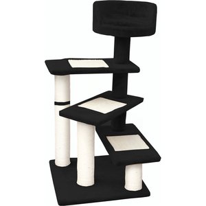 EliteField 40-in Faux Fur Cat Tree, Black