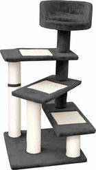 EliteField 40-in Faux Fur Cat Tree, Dark Gray