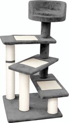 EliteField 40-in Faux Fur Cat Tree, Gray
