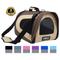 Show in main carousel: EliteField Deluxe Soft Airline-Approved Dog & Cat Carrier Bag, Brown/Beige, 20-in slide 1 of 6